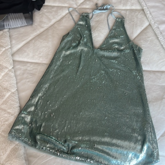 Free People Sequined Short Dress - Picture 4 of 5